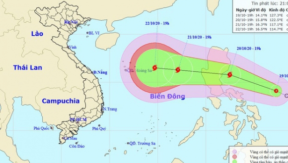 Áp thấp nhiệt đới khả năng mạnh thành bão hướng vào Miền Trung, Miền Bắc đón không khí lạnh tăng cường, nền nhiệt giảm sâu