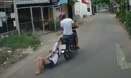 Tên cướp kéo lê cô gái hàng trăm mét ở TP.HCM