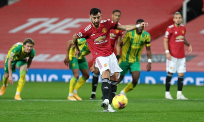 Bruno Fernandes giúp MU tăng 5 bậc trên bảng xếp hạng