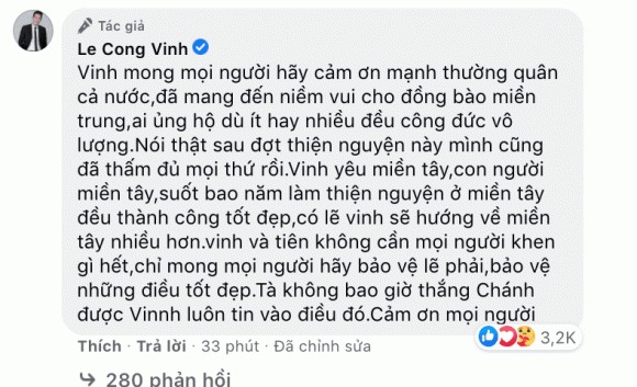 Hành trình cứu trợ miền Trung của Thủy Tiên: Khép lại 40 ngày với 178 tỷ đồng, toàn bộ giấy tờ đều được công khai, Công Vinh tuyên bố 'bỏ vợ' nếu có lần sau