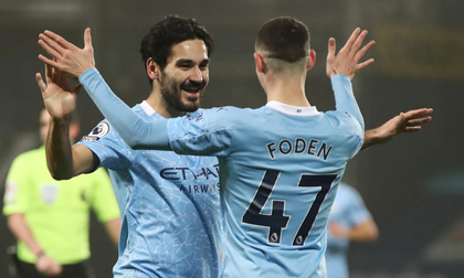 Đại phá West Brom, Man City lần đầu lên đỉnh Giải Ngoại hạng Anh