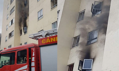 Cháy căn hộ ở chung cư 21 tầng, nhiều người dân hốt hoảng chạy ra ngoài