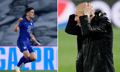 Khiến Zidane ôm đầu thất vọng, Chelsea tiến gần đến trận chung kết nhờ 'đòn phủ đầu' sắc lẹm