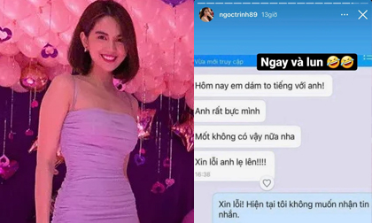Ngọc Trinh lâu lắm mới khoe chuyện hẹn hò nhưng gây hoang mang khi thẳng tay block bạn trai vì giận