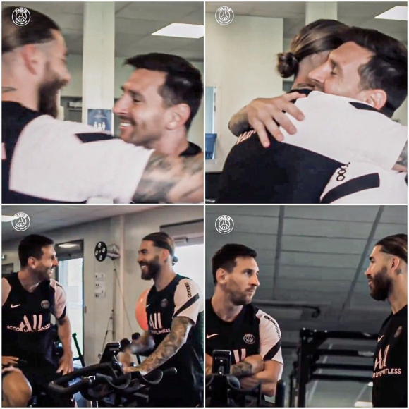 Điều khó tin bậc nhất làng bóng đã xảy ra: Messi và Ramos trở thành đồng đội, ôm nhau thắm thiết - Ảnh 1.
