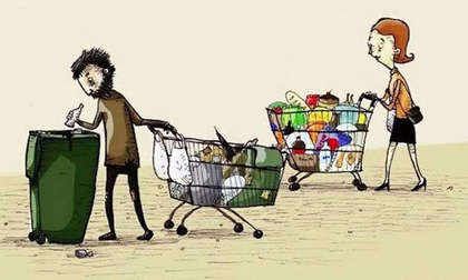 Từ thùng rác người giàu, người nghèo thấy sự khác biệt: Người giàu càng thêm giàu, người nghèo chỉ lo bữa ăn