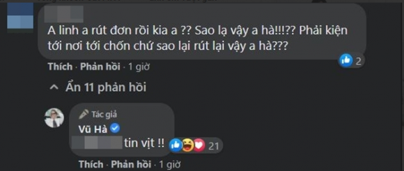 Vũ Hà lên tiếng trước tin đồn Hoài Linh đã rút đơn kiện nữ CEO