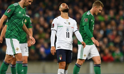 Theo chân Bồ Đào Nha, ĐKVĐ châu Âu Italy cũng ngậm ngùi xuống đá play-off tranh vé vớt
