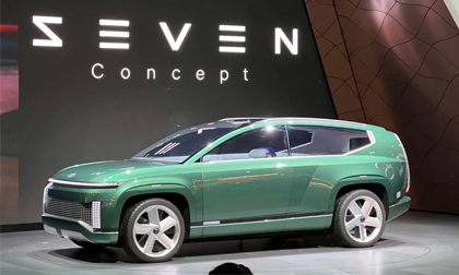 Huyndai Concept Seven: Xe điện 'đặc sệt' tương lai, sạc lên 80% trong 20 phút