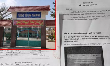 Nữ giáo viên công khai quan hệ bất chính, có con với phụ huynh học sinh: Nhắn tin đe doạ, xưng 'mày tao', thúc ép nhân tình về ly hôn vợ