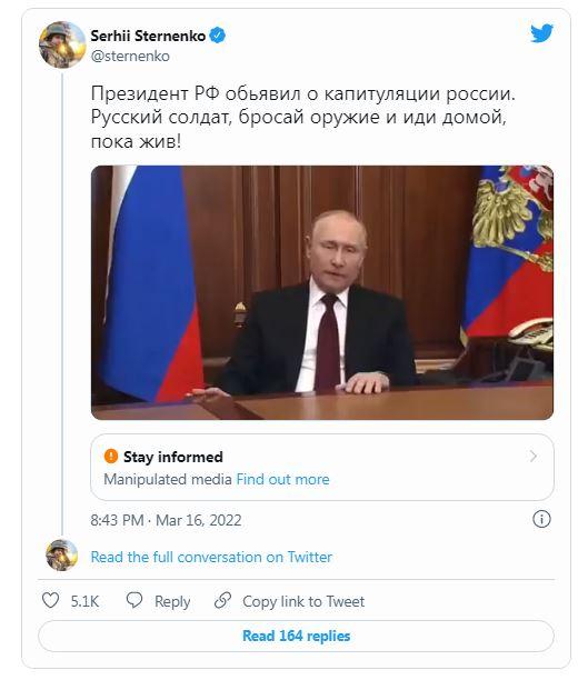 Thực hư video TT Putin tuyên bố chấm dứt xung đột Ukraine và khôi phục độc lập của Crimea  - Ảnh 1.