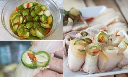 Thịt lợn luộc chấm mắm ăn mãi cũng chán, đem chế biến thành món này 'ngon quên sầu”