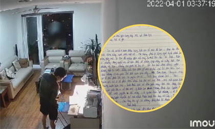 Camera ghi lại phút nam sinh trường chuyên tự tử, xót xa lá thư tuyệt mệnh: 'Tạm biệt 1/4'