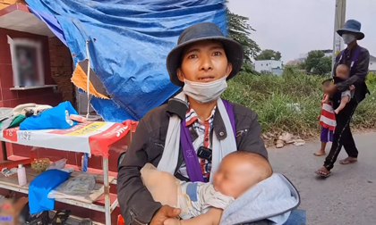 Ông bố dắt 2 con vào nghĩa địa ở, ngày đi bán vé số: Có những lúc không kiếm nổi 5k