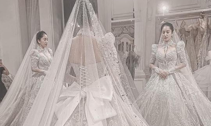 Khánh Thi xuất hiện trong chiếc váy cưới đẹp tựa công chúa, Phan Hiển phải thốt lên câu này