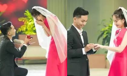 Phan Hiển khoe khoảnh khắc cầu hôn Khánh Thi sau 13 năm gắn bó, khẳng định 'muộn còn hơn không'