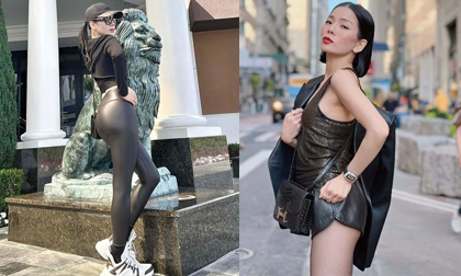 Lệ Quyên là 'cao thủ' diện quần da, từ bó sát đến kén dáng đến mấy cũng 'cân' tất