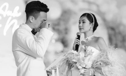 Lê Âu Ngân Anh bật khóc nức nở khi ông xã bất ngờ khơi gợi ồn ào 'bắt nạt' ngay trong đám cưới