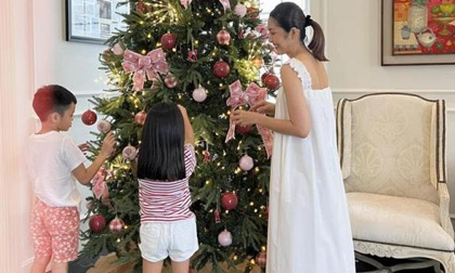 Hà Tăng hiếm hoi khoe ảnh hai con, ái nữ gây sốt vì với đôi chân dài miên man và chiều cao vượt trội