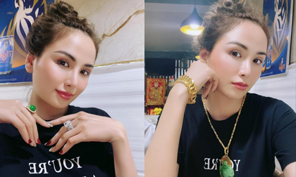 Hoa hậu Diễm Hương khiến fan choáng ngợp khi khoe trang sức vàng và nhẫn kim cương hơn 3 tỷ