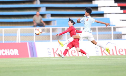 Đánh bại tuyển nữ Myanmar, tuyển nữ Việt Nam duy trì ngôi đầu bảng