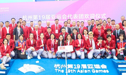 Lễ thượng cờ Đoàn Thể thao Việt Nam tại ASIAD 19