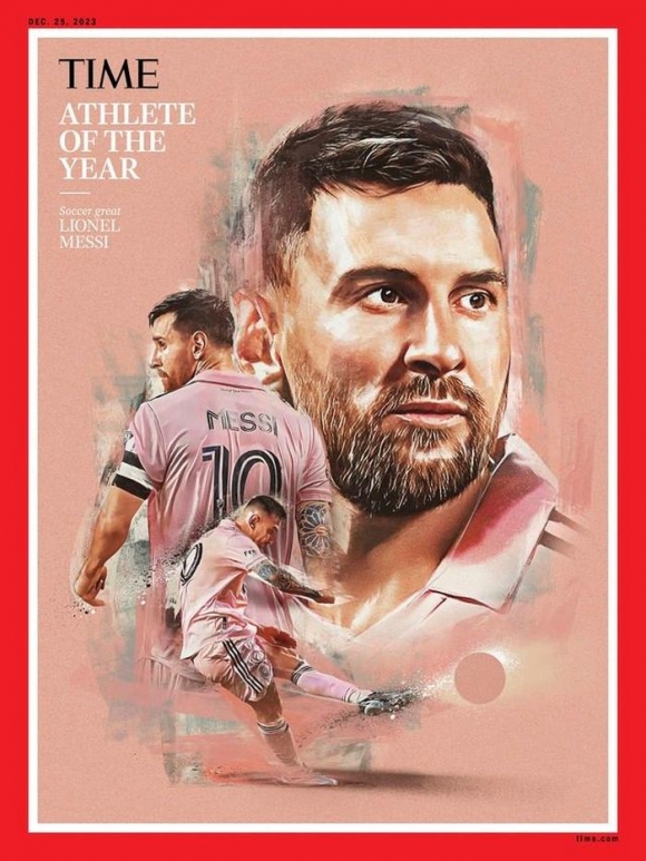 Messi xuất hiện trên trang bìa tạp chí Time
